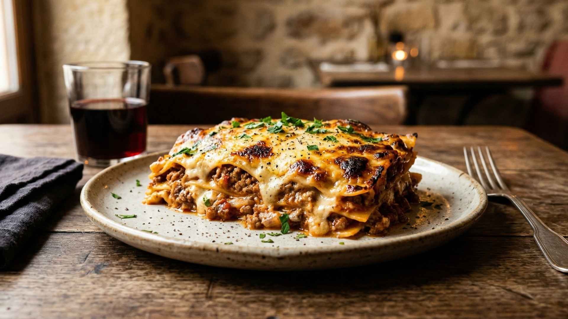 Lasagnes maison à la bolognaise et béchamel onctueuse