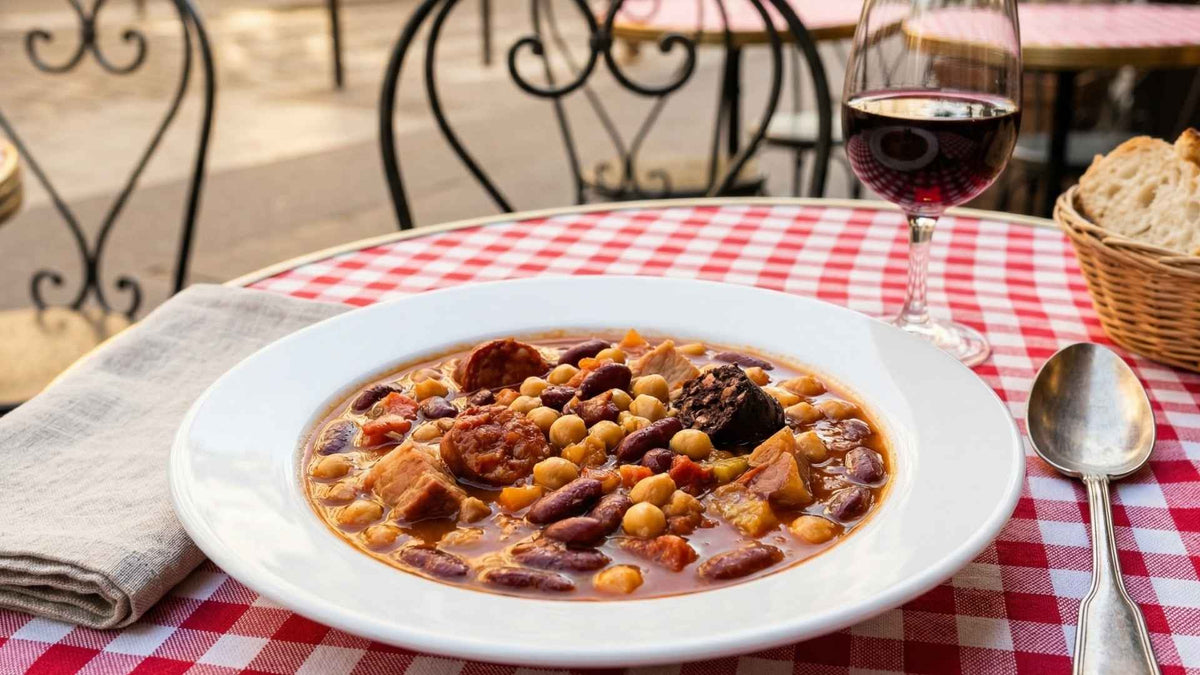 Olla podrida espagnole aux haricots et chorizo