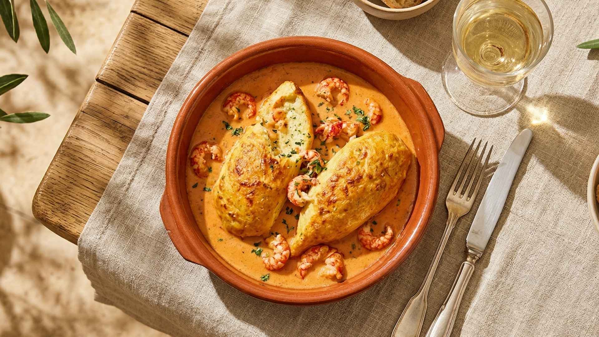 Quenelle de brochet sauce Nantua
