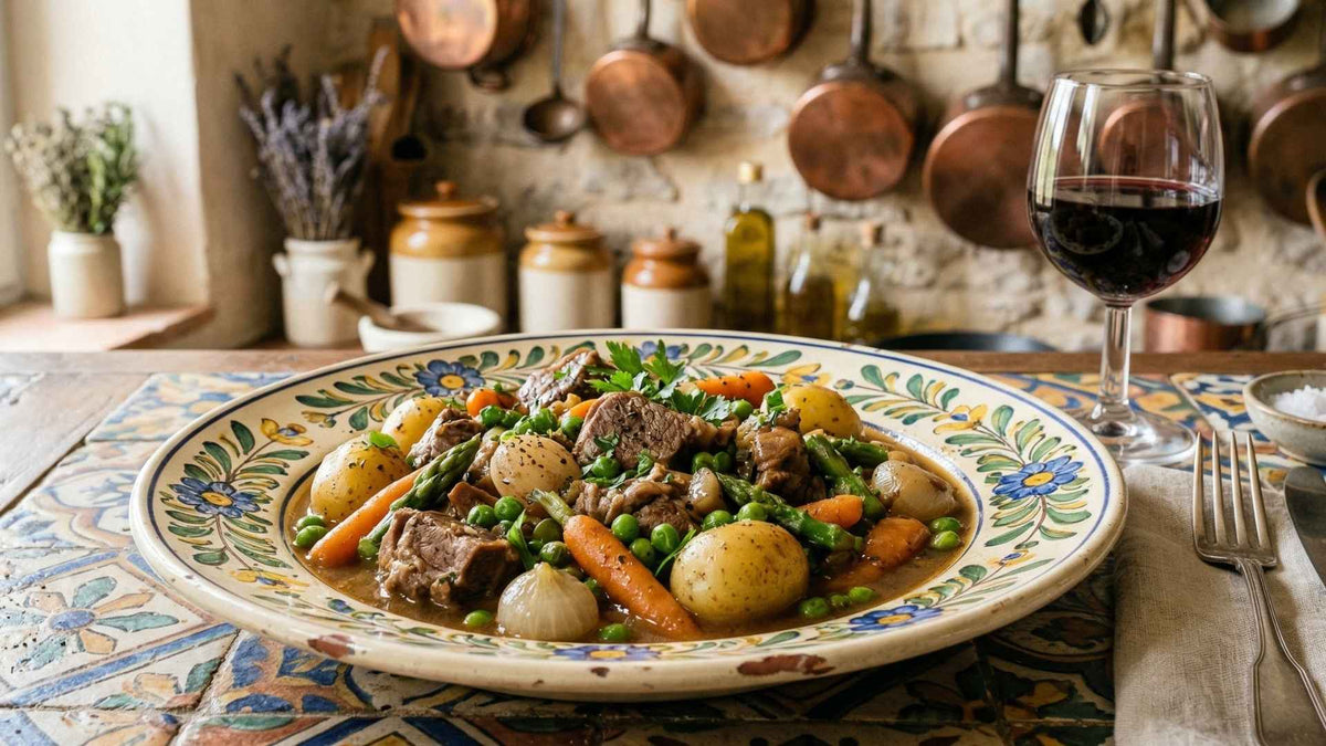 Ragoût de mouton aux légumes printaniers
