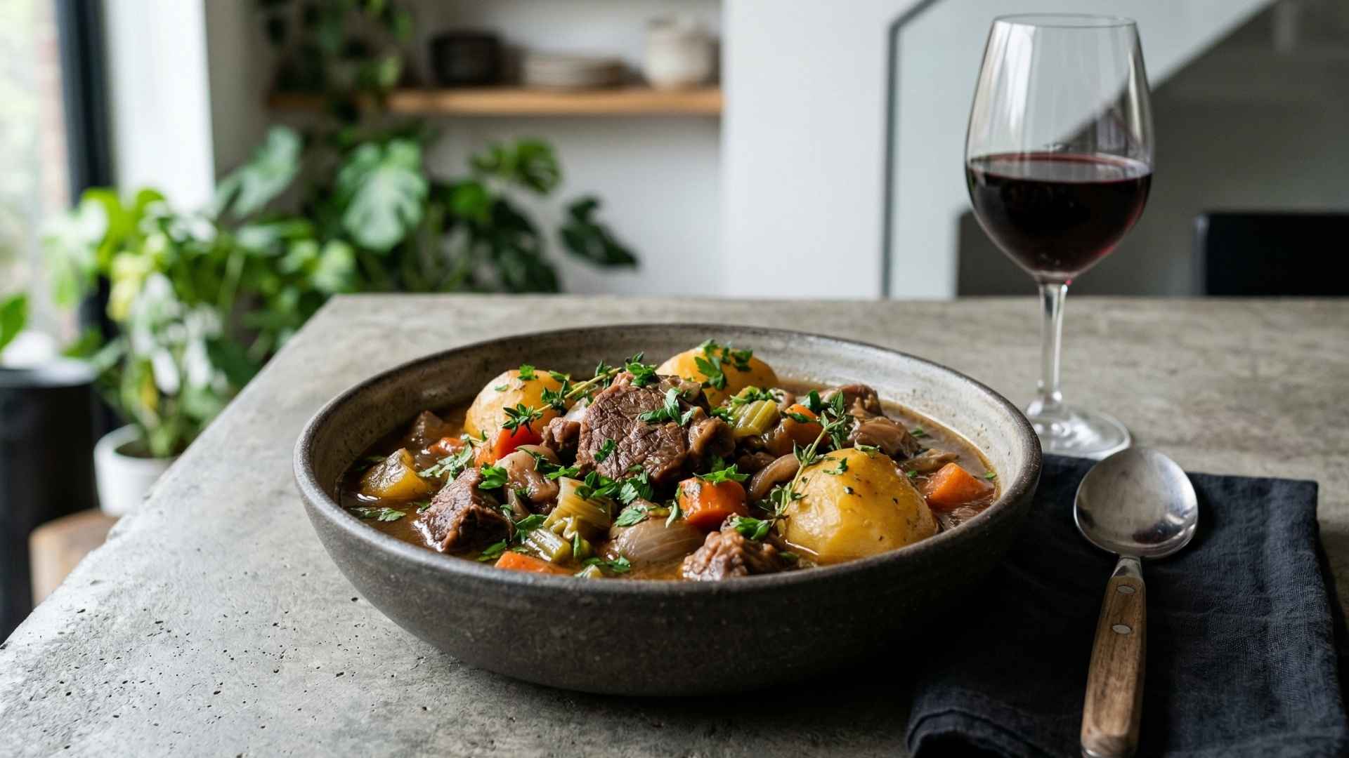 Ragoût irlandais à l'agneau et pommes de terre fondantes