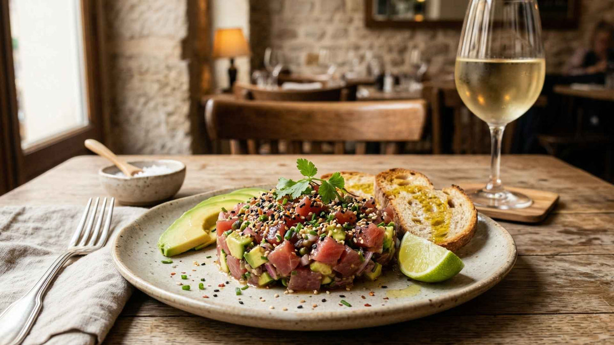 Tartare de thon rouge à l'avocat et sésame grillé