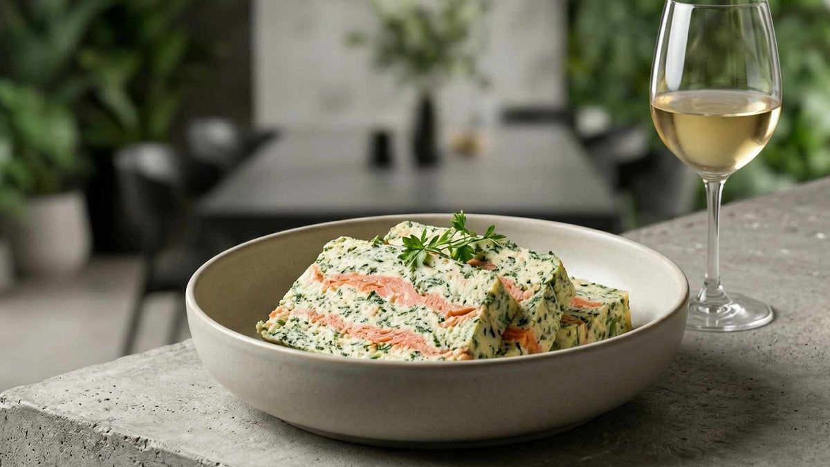 Terrine de poisson aux herbes et saumon fumé