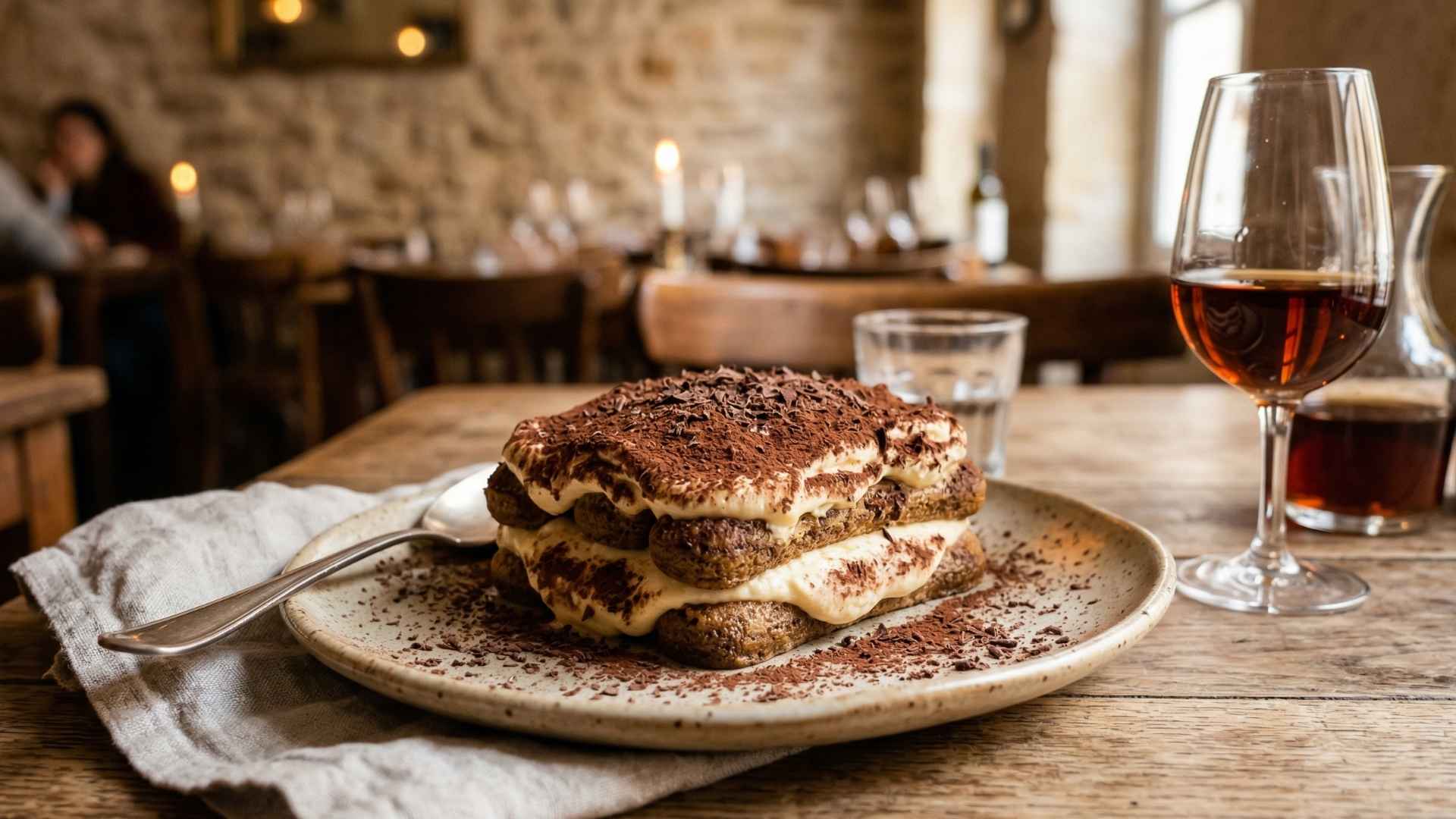 Tiramisu au mascarpone onctueux et café espresso