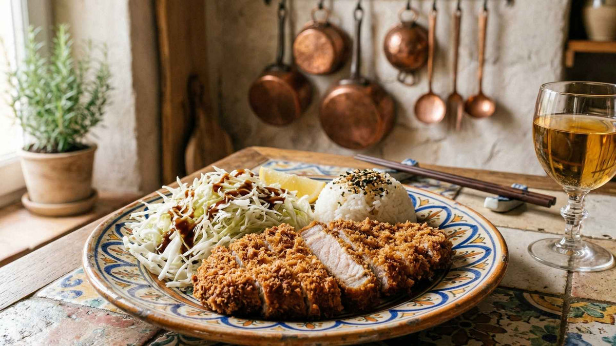 Tonkatsu de porc pané croustillant à la japonaise