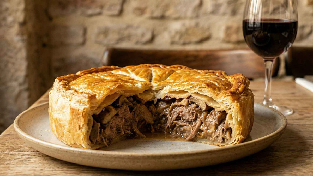 Tourte de canard confit aux cèpes