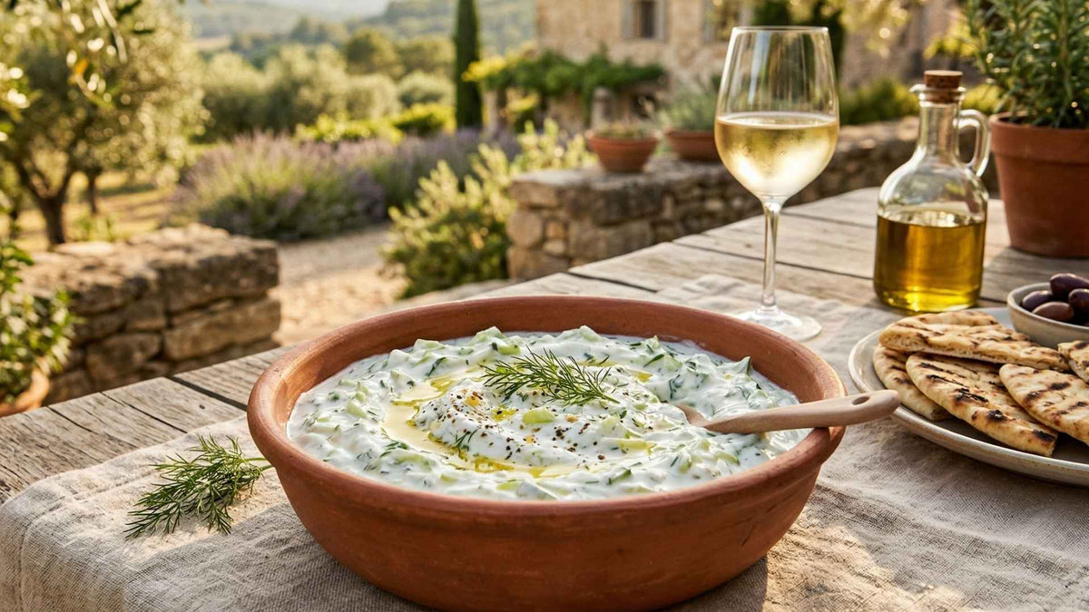 Tzatziki grec frais au concombre croquant et aneth