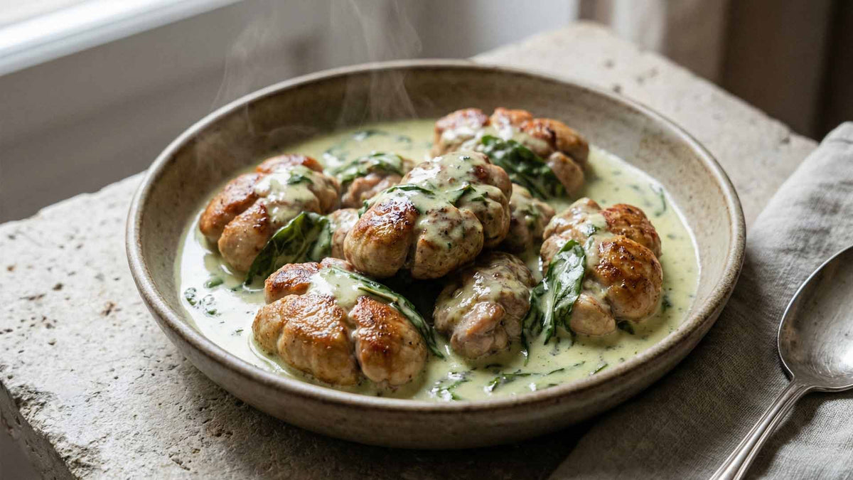 Ris d'agneau au vin blanc