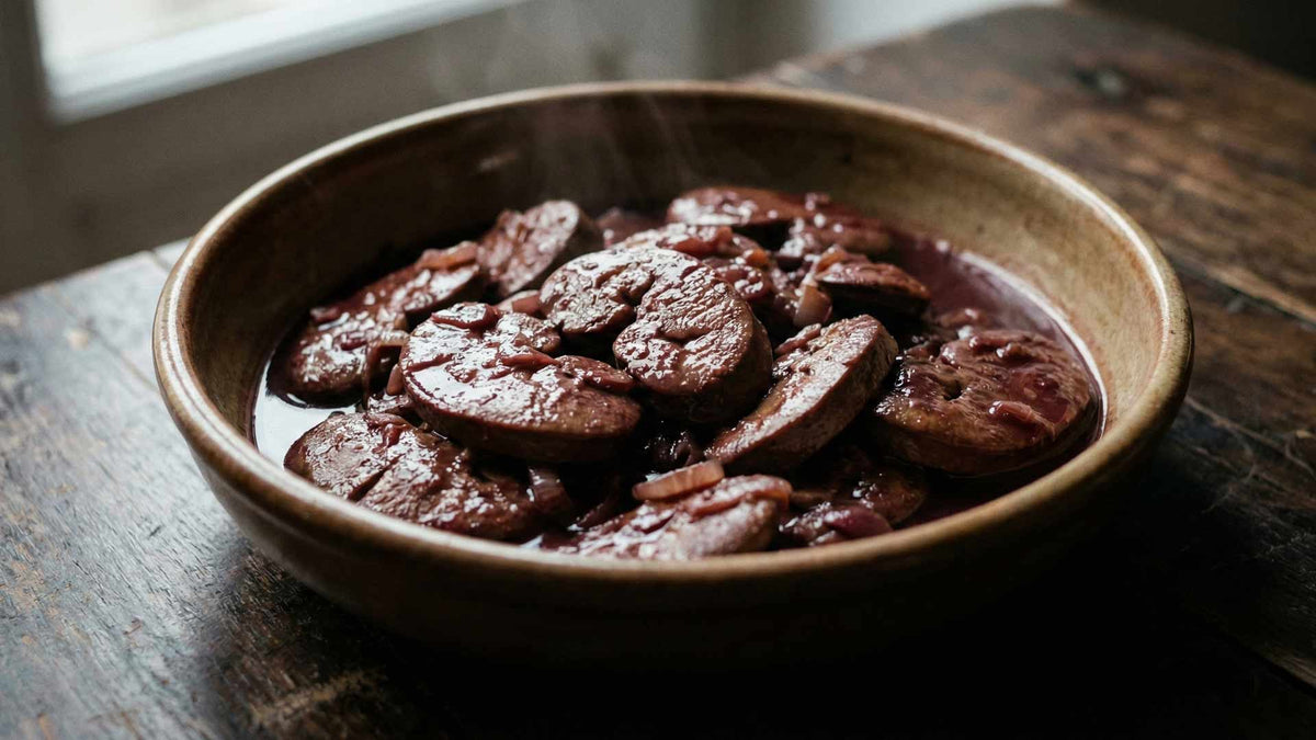 Rognons de porc au vin rouge