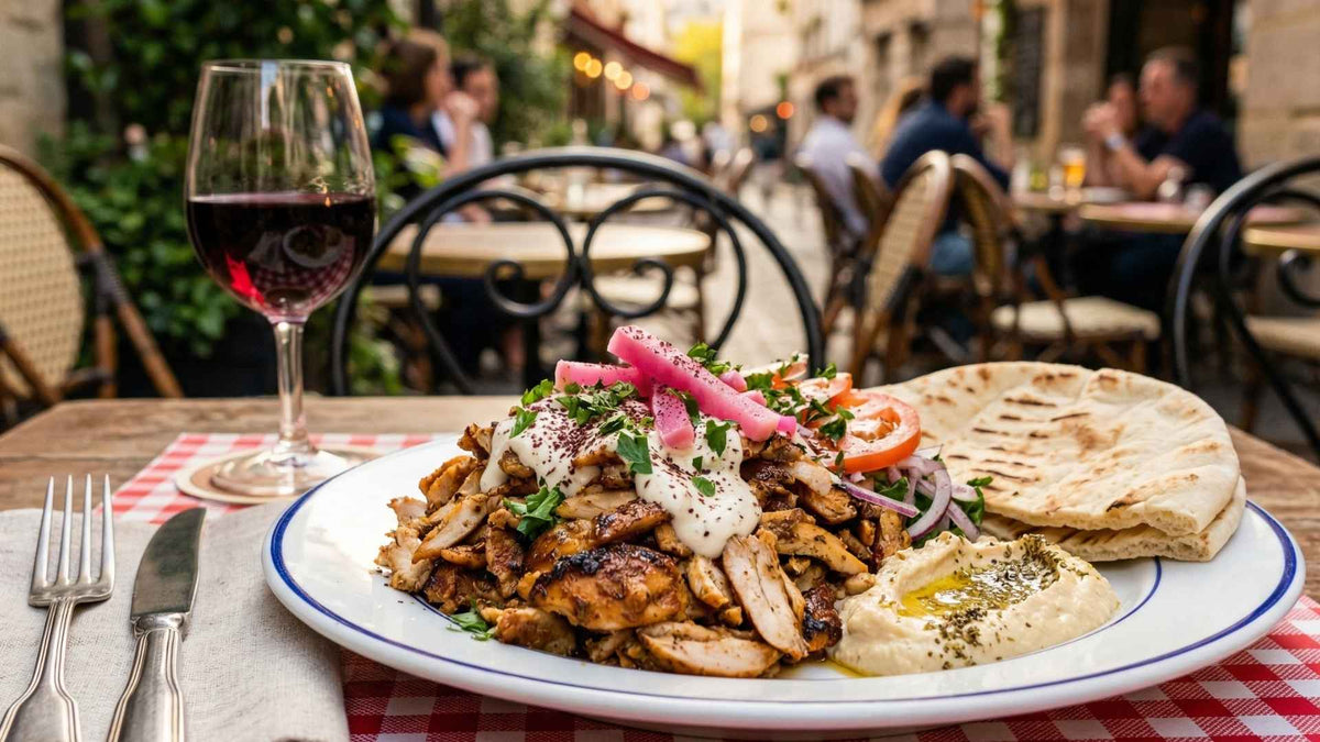 Shawarma de poulet mariné aux épices du Levant