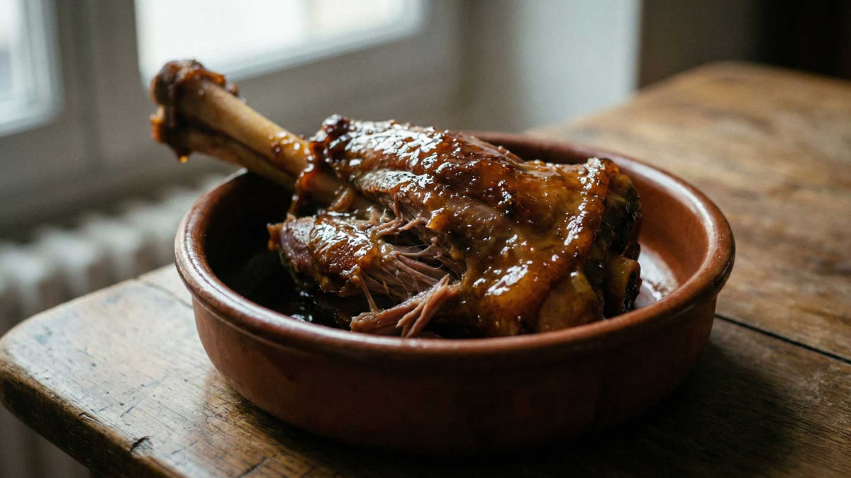 Souris d'agneau confite au miel