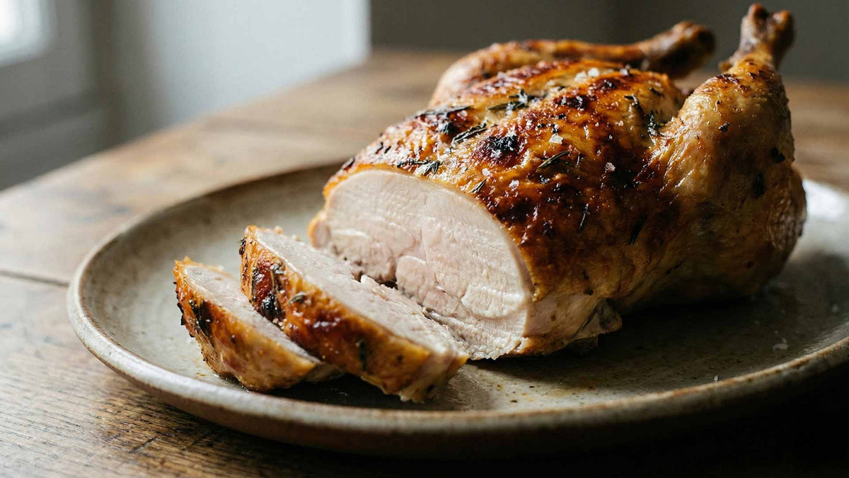 Suprême de pintade rôtie au four