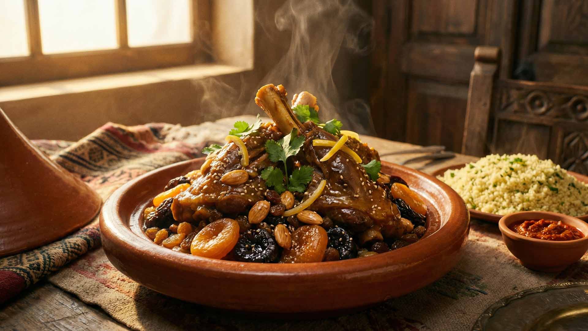 Tajine d'agneau aux fruits secs