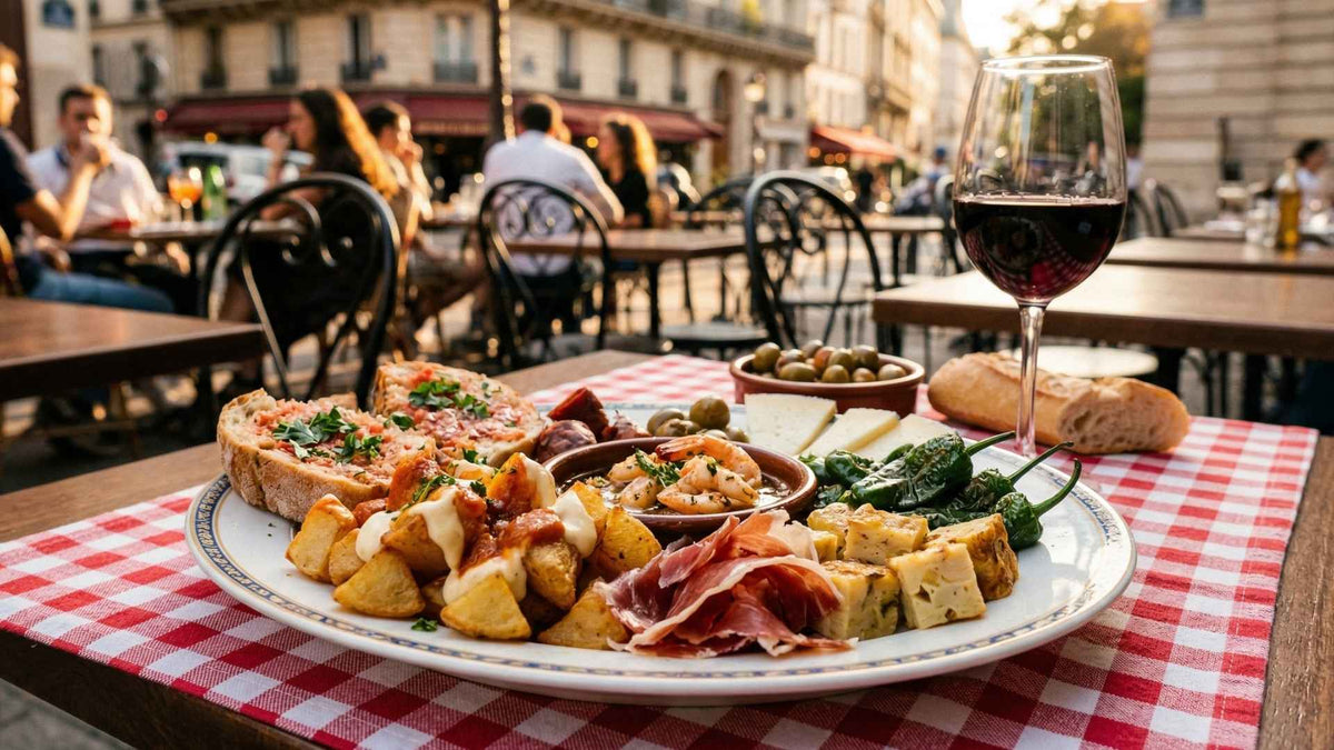 Tapas espagnoles variées à partager entre amis