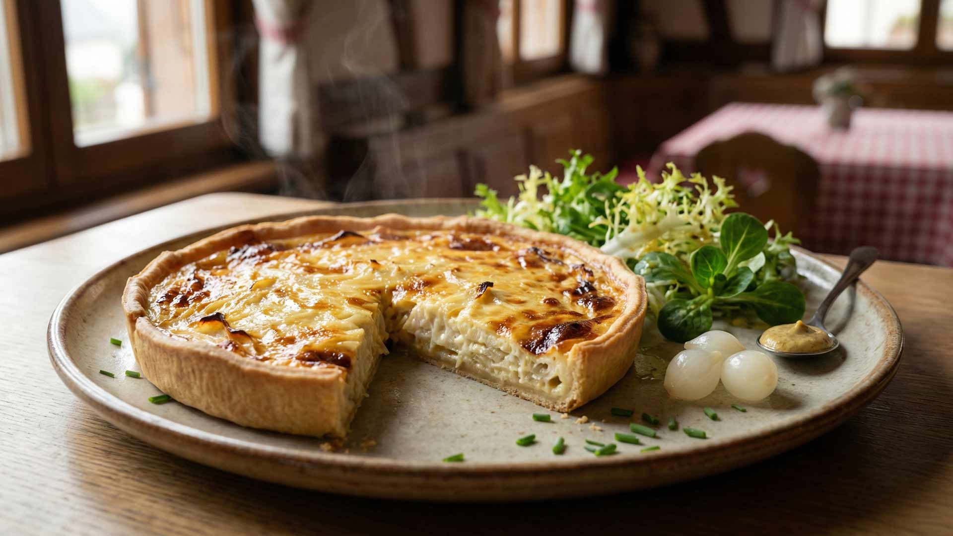 Tarte à l'oignon alsacienne Image