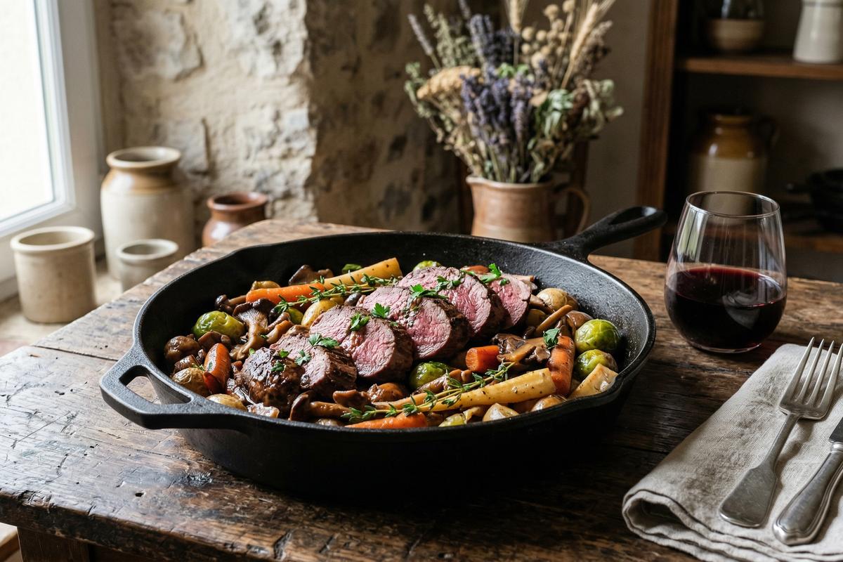 Filet de biche en cuisson lente