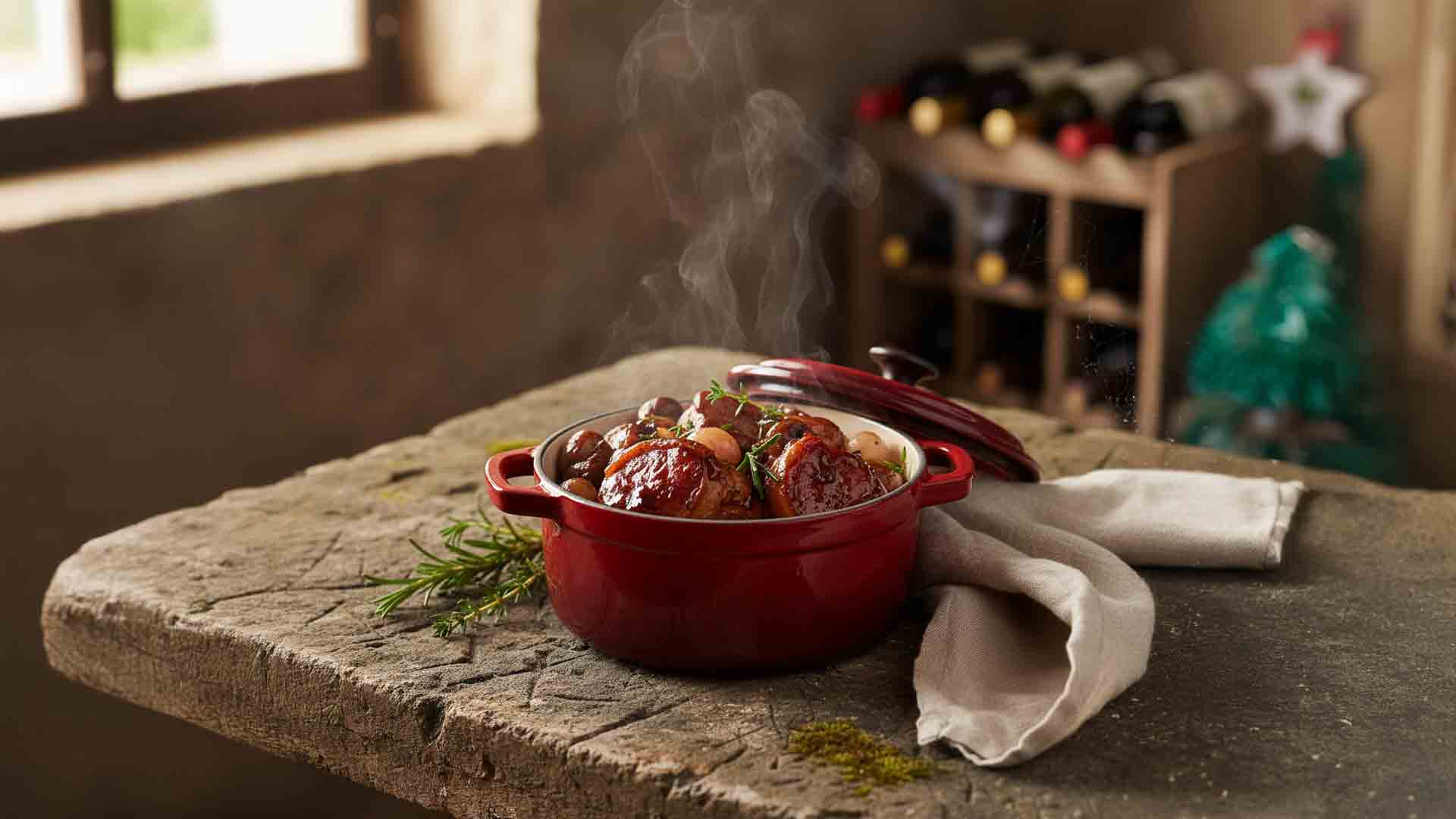 Recette de joues de porc au vin rouge Image