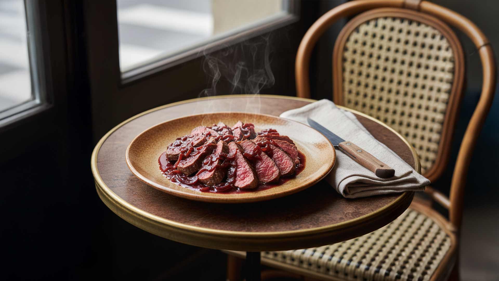 recette bavette à l'échalote vin rouge