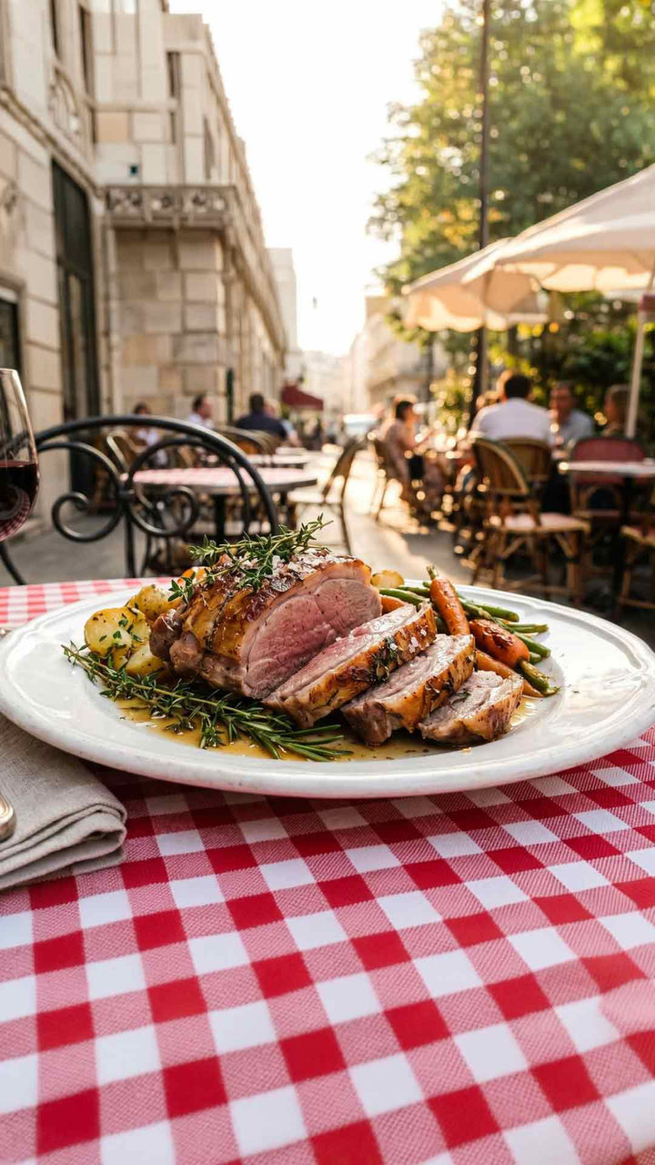 Agneau de pré-salé rôti au thym