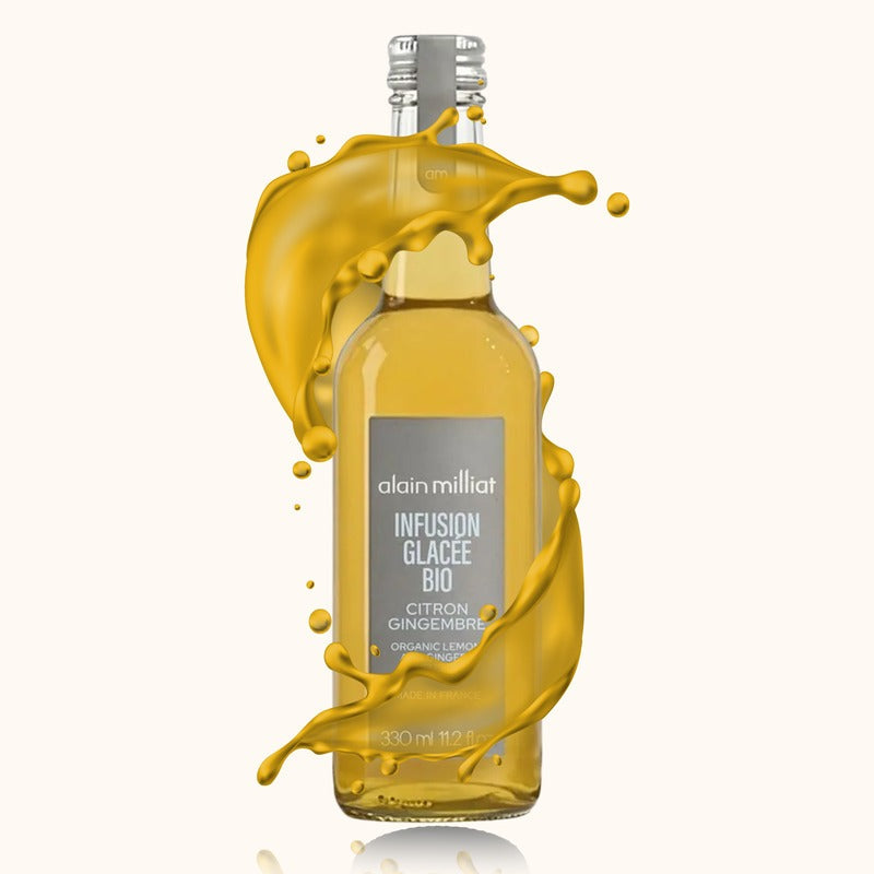 Alain Milliat Infusion Citron Vert Gingembre Pomme Bio bouteille