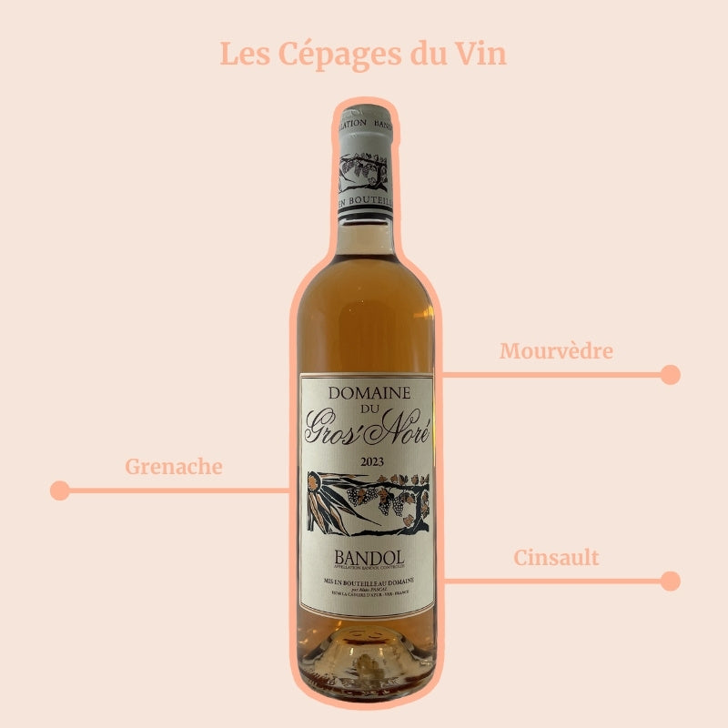 Bandol Rosé Domaine du Gros Noré Cépages