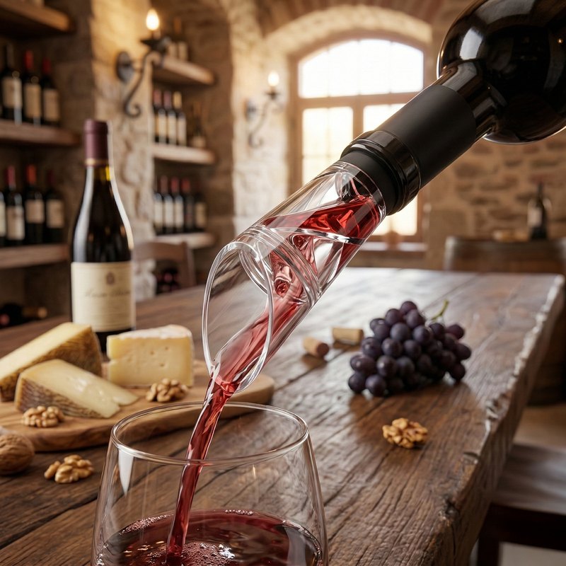 Bec verseur vin plastique décor