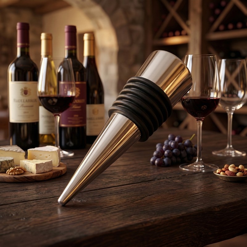 Bouchon pour bouteille de vin décor
