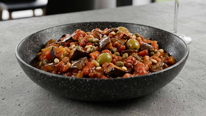 Caponata d'aubergines à la sicilienne