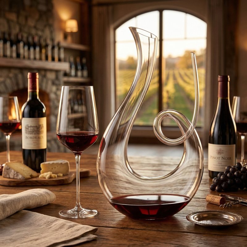 Carafe decanteur décor