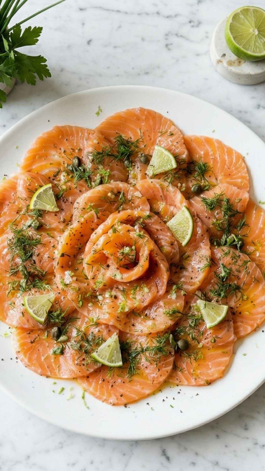 Carpaccio de saumon Mobile