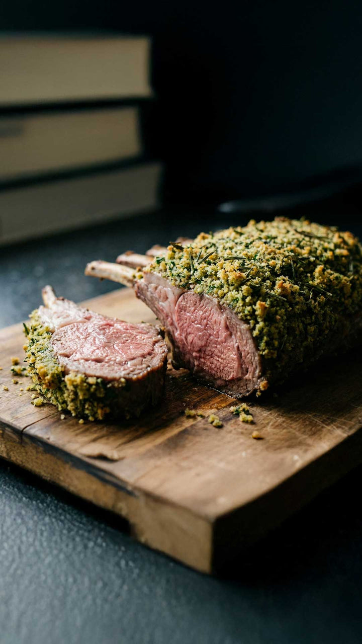 Carré d'agneau en croûte d'herbes fraîches