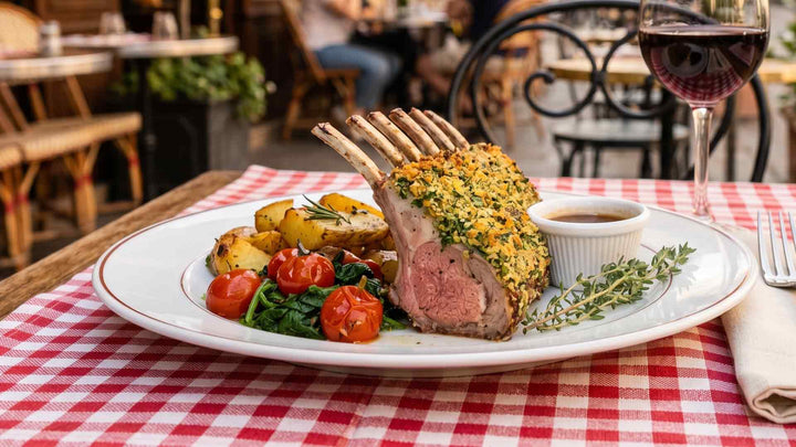 Carré d'agneau en croûte d'herbes