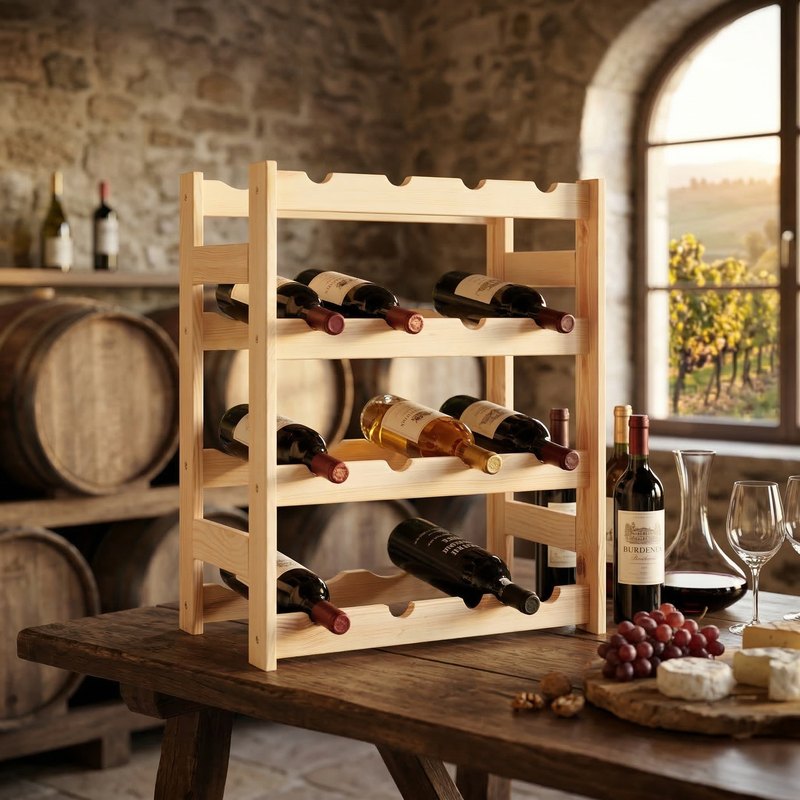 Casier porte bouteille décor