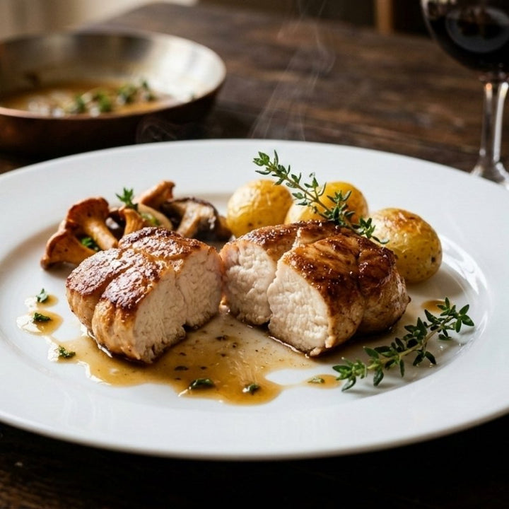 Le ris de veau de lait du limousin simplement doré