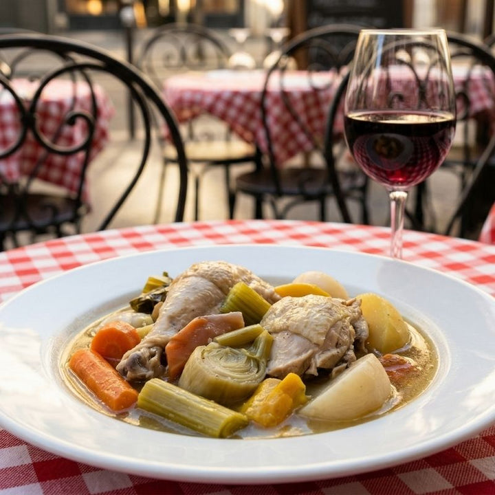 Poule au pot à l'ancienne aux légumes d'hiver