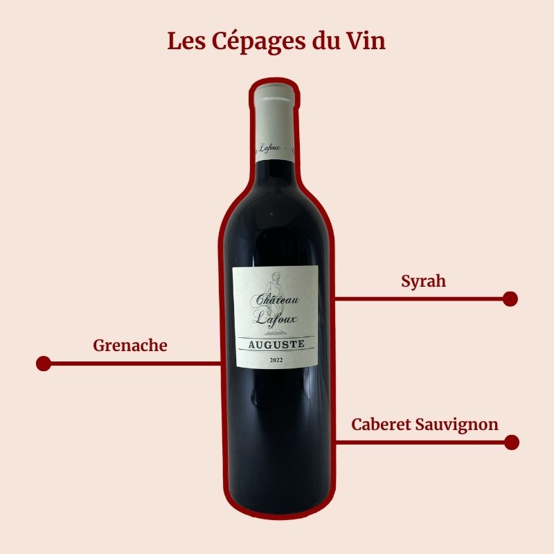 Château Lafoux Auguste Rouge Cépages