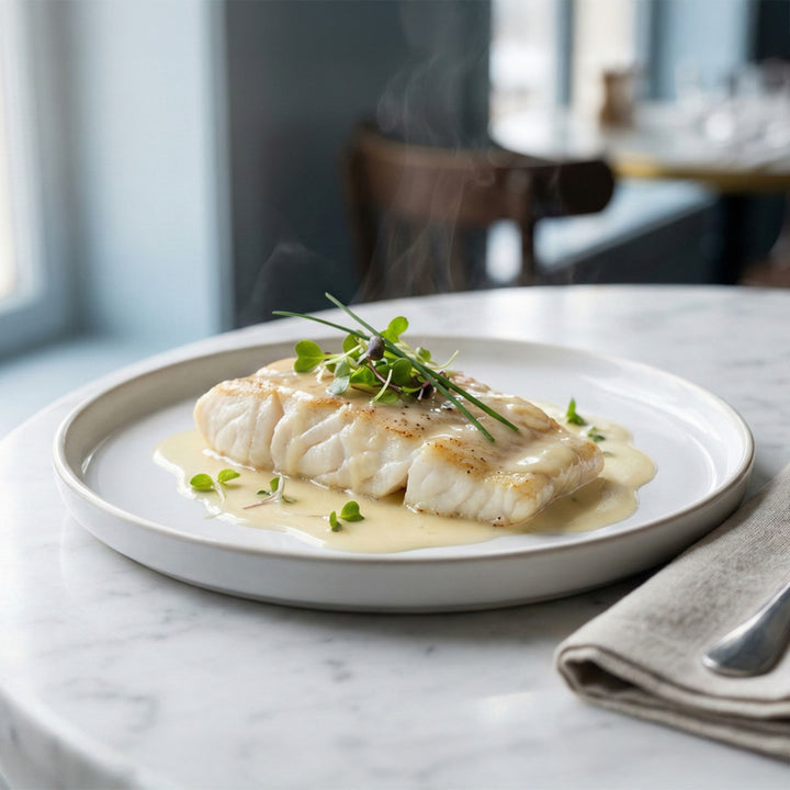 Recette de filet de lieu noir avec une sauce au vin blanc