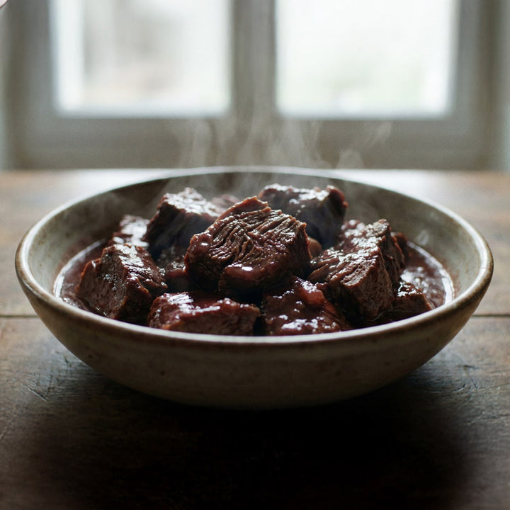 Mijoté de bœuf au vin rouge