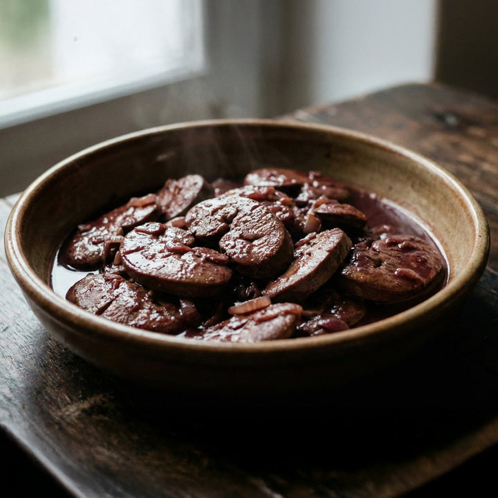 Rognons de porc au vin rouge