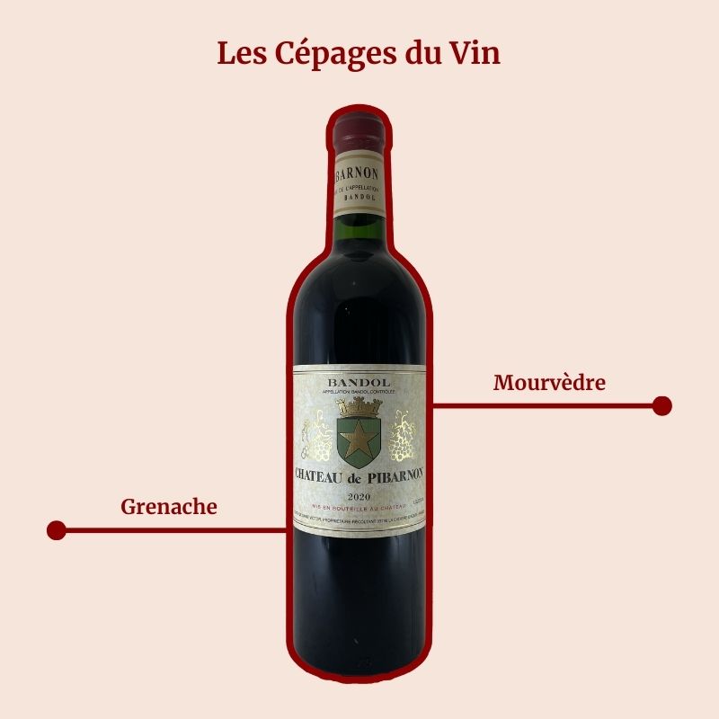 Château de Pibarnon 2020 Cépages
