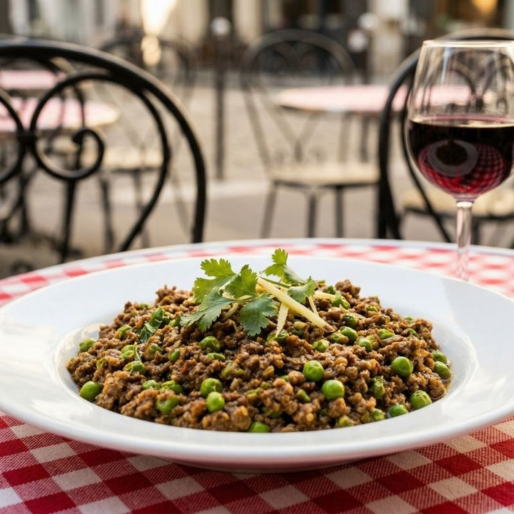 Keema d'agneau aux petits pois et épices indiennes