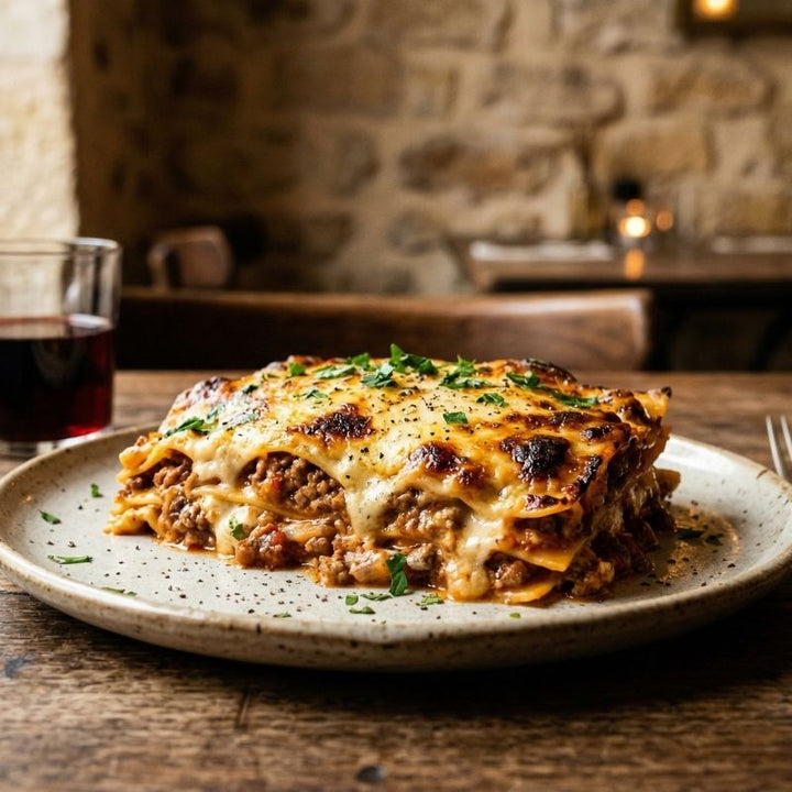 Lasagnes maison à la bolognaise et béchamel onctueuse