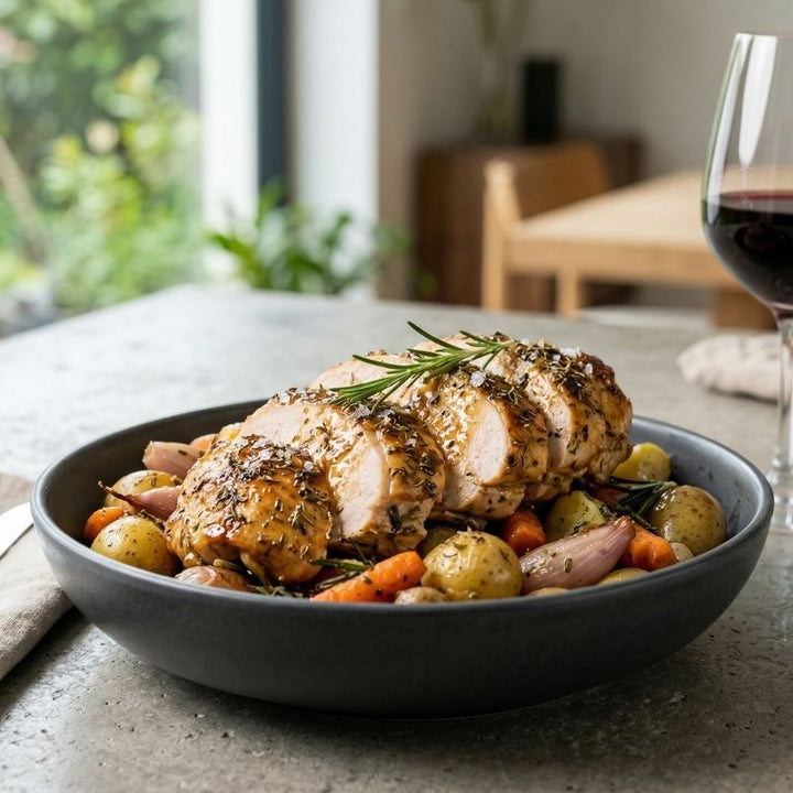 Filet de dinde rôti aux herbes de Provence et miel