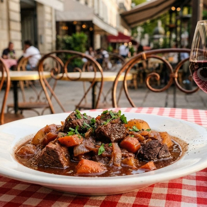 Bœuf-carottes mijoté longuement à la cocotte