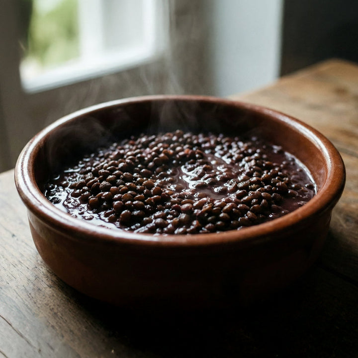 Lentilles au vin rouge