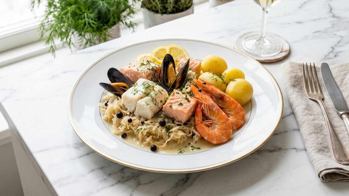 Choucroute de la mer au riesling