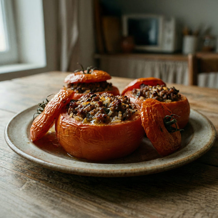 Tomates farcies à la viande hachée