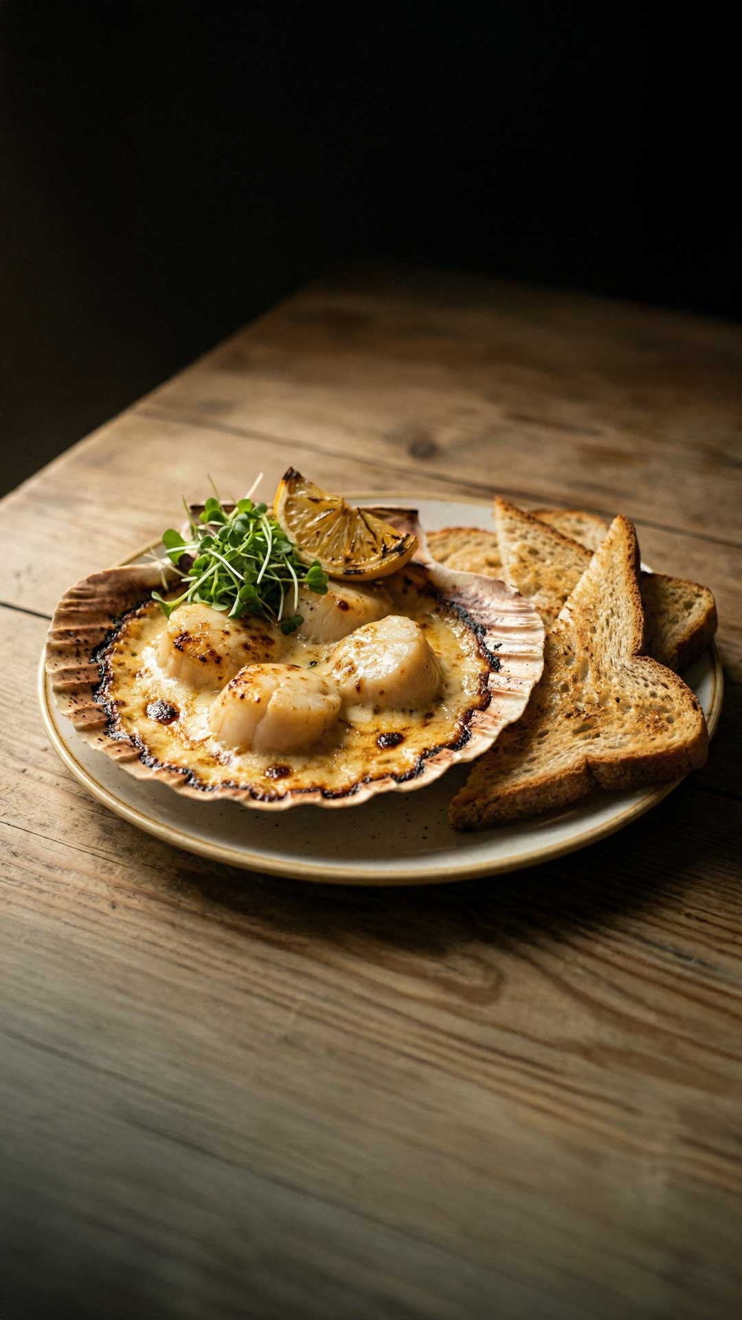 Coquilles Saint-Jacques à la crème mobile
