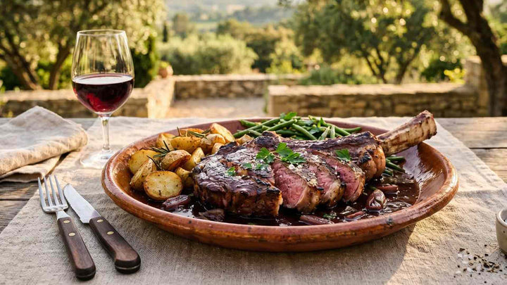 Côte de bœuf, sauce marchand de vin