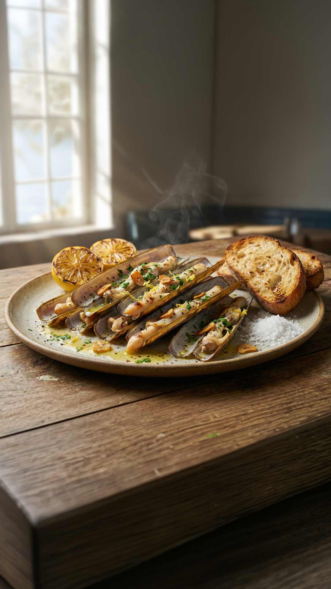 Couteaux à la plancha mobile